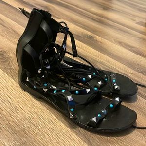 Steve Madden boho chic lace up sandals!